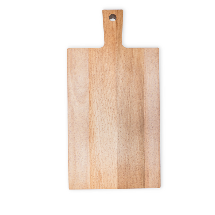 <tc>Cutting board</tc> with handle beech 37x19 cm (without <tc>juice trench</tc>)