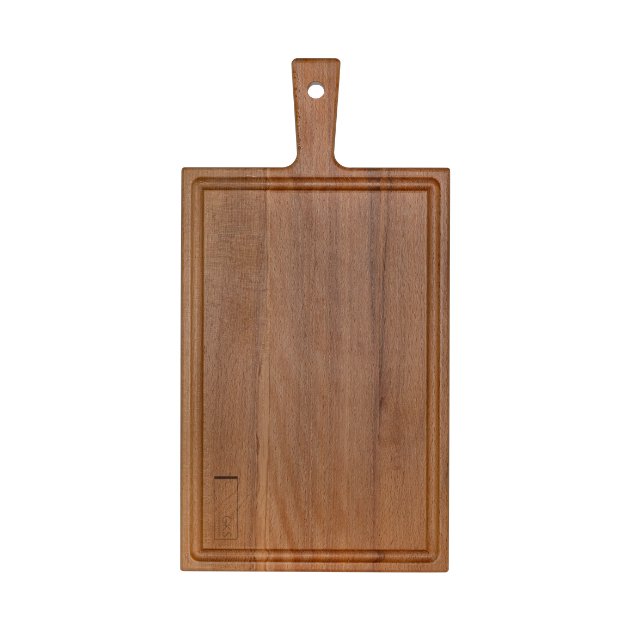 Plank met handvat beuken 37x19 cm